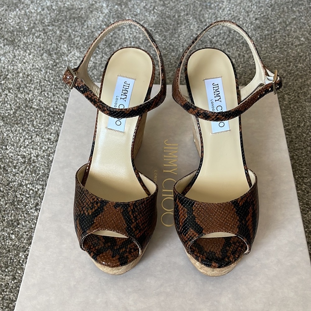 Jimmy Choo Perla 120 Wedge - Never Worn